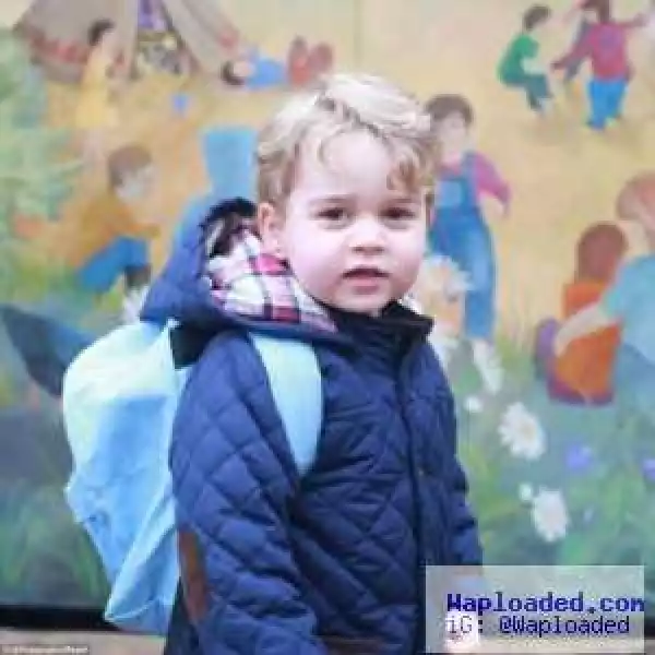 Adorable Photos Of Prince George On His First Day Of Pre-Nursery School